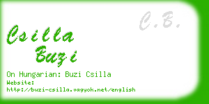 csilla buzi business card